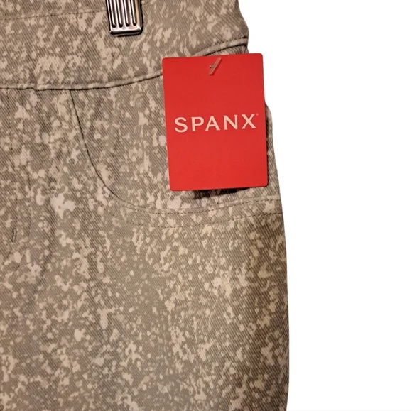 NWT Spanx 20018R Jean-ish Ankle Leggings in Speckled Grey pants stretch XS - Picture 3 of 5